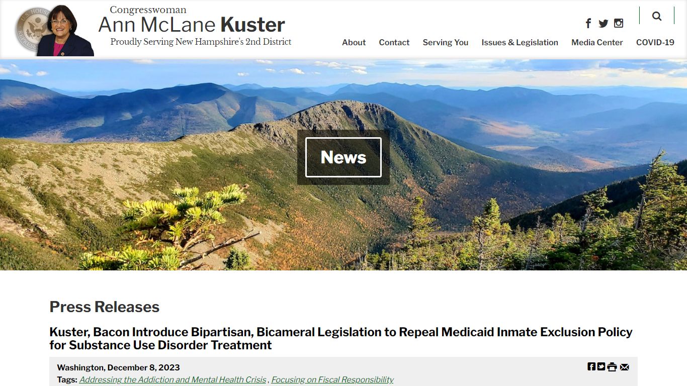Kuster, Bacon Introduce Bipartisan, Bicameral Legislation to Repeal ...